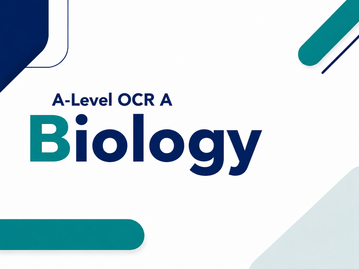 A-Level OCR A Biology Anki Flashcards