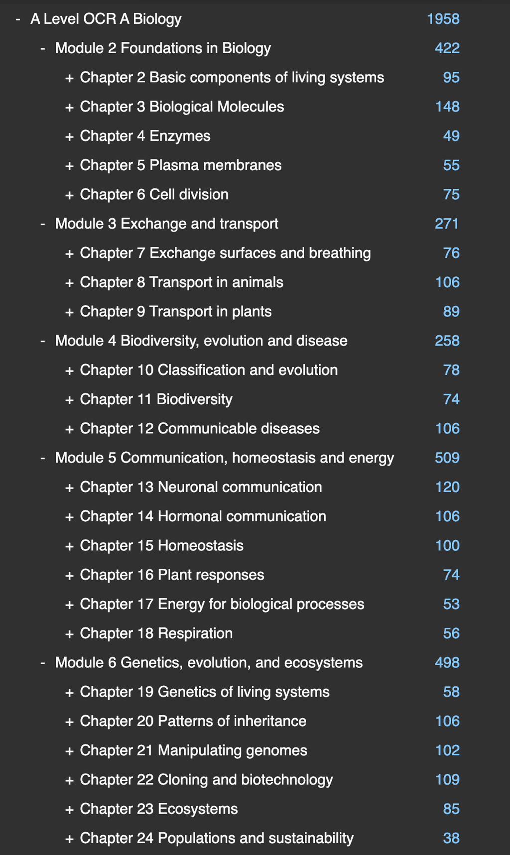 A-Level OCR A Biology & Chemistry Bundle