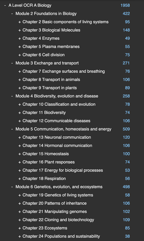A-Level OCR A Biology & Chemistry Bundle